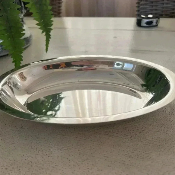 Vintage Oval Silver Plated Handled Serving Lid for Silver Dish - Picture 5 of 7